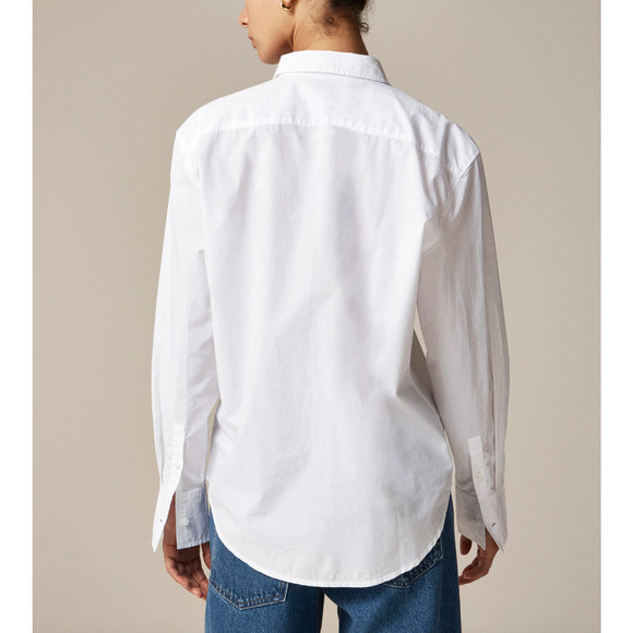 J.Crew Garcon Classic Shirt Button Up Cotton Poplin White Minimalist US 2 NWT - Picture 2 of 12